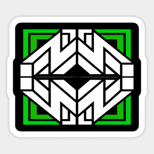 Puzzle Block 3D Green Sticker